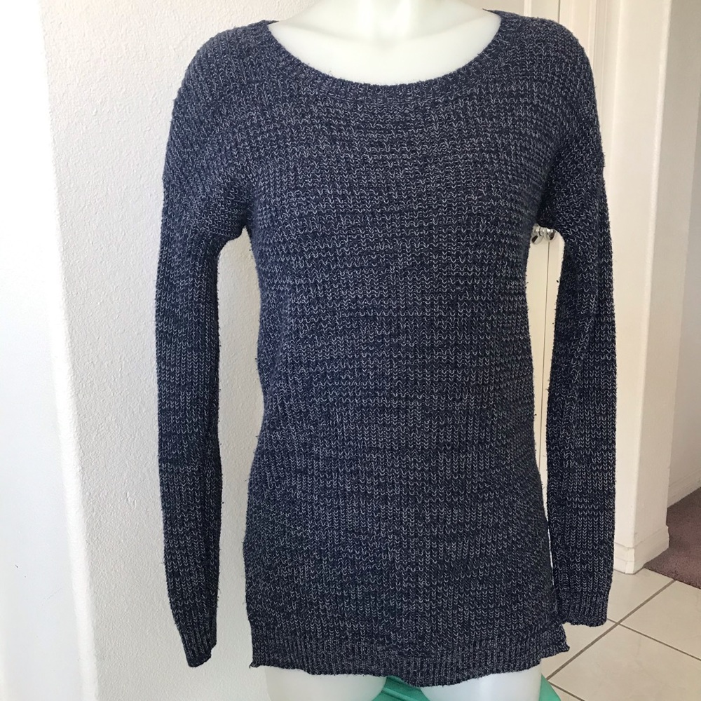 Nordstrom BP. Blue White Knit Long Sleeve Sweater Size XS Womens
